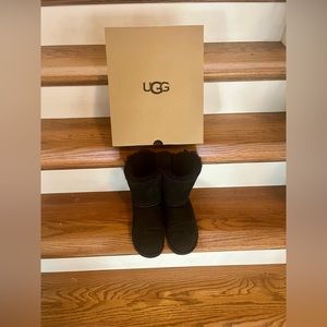 UGG Black Bailey Bow II Boots